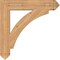 Ekena Millwork Thorton Arts & Crafts Smooth Bracket, Western Red Cedar, 5 1/2"W x 34"D x 34"H BKT06X34X34THR03SWR - alternate 2